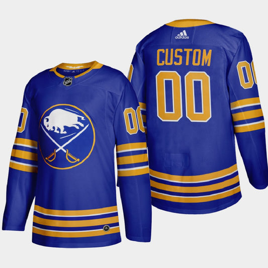 Buffalo Sabres Custom 2020-21 Home Player Stitched NHL Jersey Royal Blue