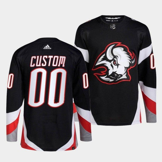 Buffalo Sabres Custom Black 2022-23 Stitched Jersey