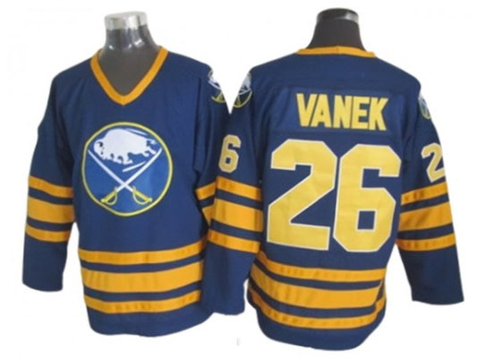 Buffalo Sabres #26 Thomas Vanek Navy Vintage CCM Jersey