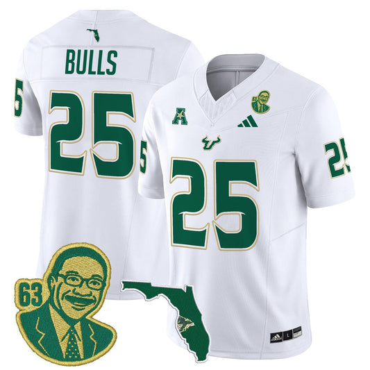Bulls Jersey #25 South Florida Bulls Lee Roy Selmon Legacy Stitched White