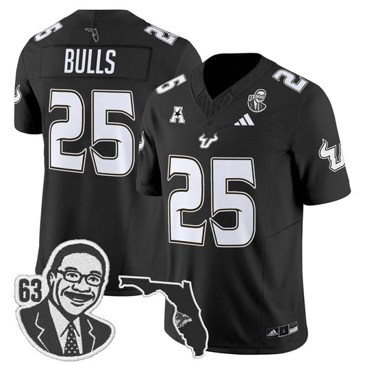 Bulls Jersey #25 South Florida Bulls Lee Roy Selmon Legacy Stitched Black