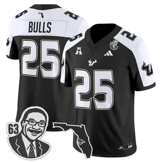 Bulls Jersey #25 South Florida Bulls Lee Roy Selmon Legacy Stitched Black Alter