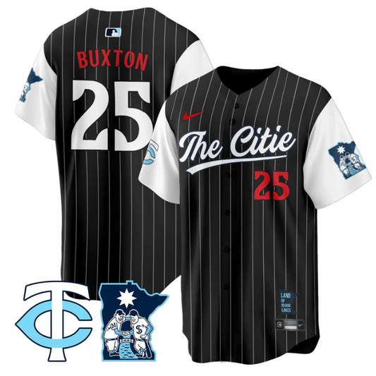 Byron Buxton Jersey #25 Minnesota Twins 2025 City Connect Concept Stitched Black