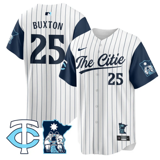 Byron Buxton Jersey #25 Minnesota Twins 2025 City Connect Concept Stitched White
