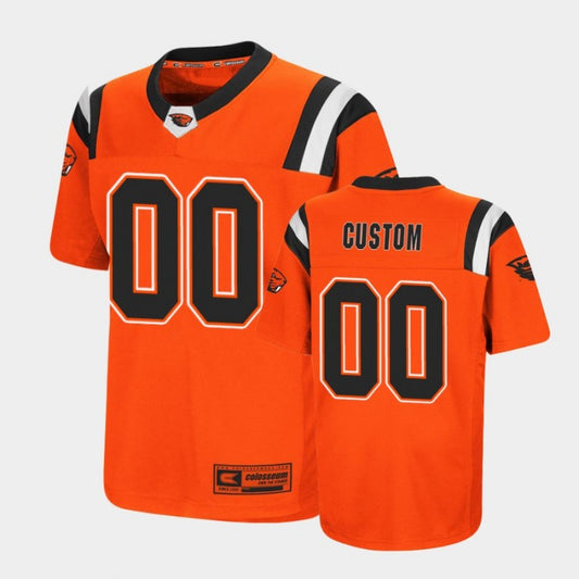 Custom Oregon State Beavers Jersey Name and Number NCAA College Football Replica Orange