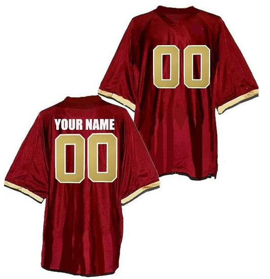 Custom Boston College Eagles Jersey Name and Number NCAA College Football Red