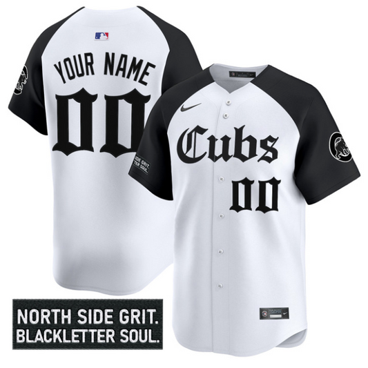 Custom Chicago Cubs Jersey Gothic North Side Edition Vapor Premier Limited Stitched Black