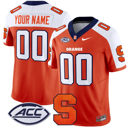 Custom Syracuse Orange Jersey Name and Number Vapor Limited College Football  Orange Alternate