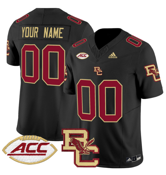 Custom Boston College Eagles Jersey 2024 Limited Stitched Black