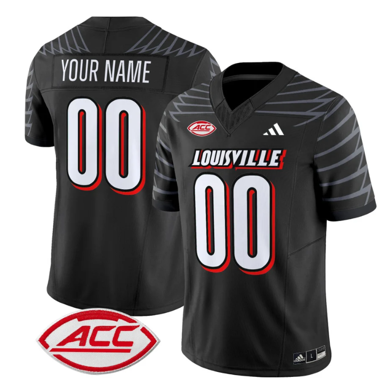 Custom Louisville Cardinals Jersey Name and Number Vapor Football Stitched Red