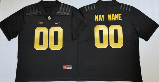 Custom Purdue Boilermakers Jersey Name and Number NCAA College Football Replica Black
