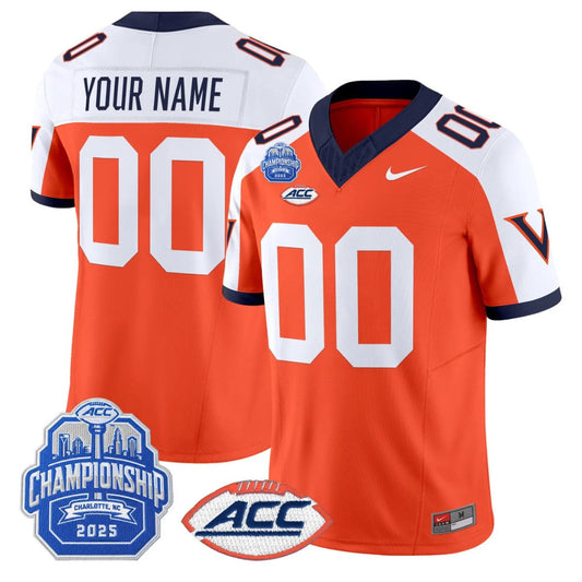 Custom Virginia Cavaliers Jersey 1995 Throwbacks 2025 ACC Championship Patch