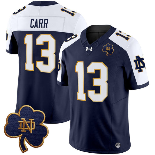 CJ Carr Jersey #13 Notre Dame 2025 Vapor Limited V3 Stitched Alter