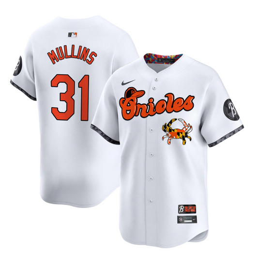 Cedric Mullins Jersey #31 Baltimore Orioles Maryland Blue Crab Vapor Stitched White