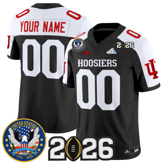 Custom Indiana Hoosiers Jersey United States 250th Patch 2026 Stitched