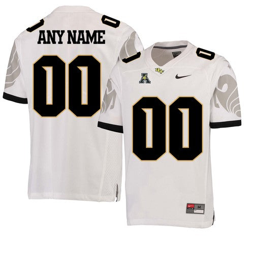Custom UCF Knights Jersey Name and Number NCAA College Football White