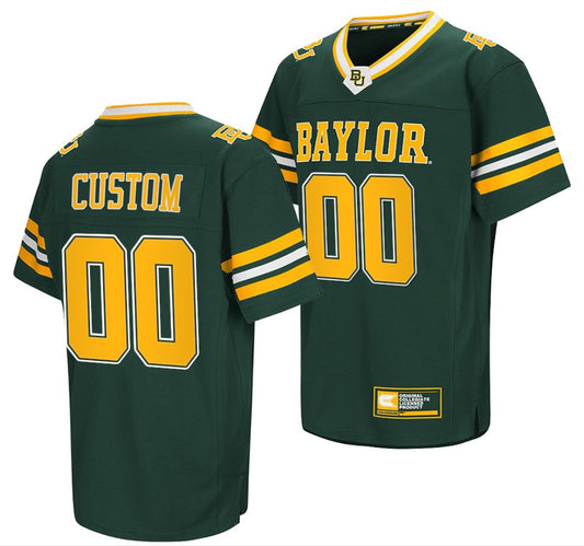 Custom Baylor Bears Jersey Name and Number NCAA College Football 2021-22 Green
