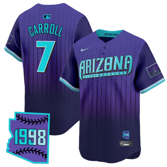 Corbin Carroll Jersey #7 Arizona Diamondbacks 2025 City Connect Vapor Premier Limited Stitched