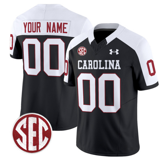Custom South Carolina Gamecocks Jersey Name and Number Football 1980 Throwback Vapor Limited Black Alternate