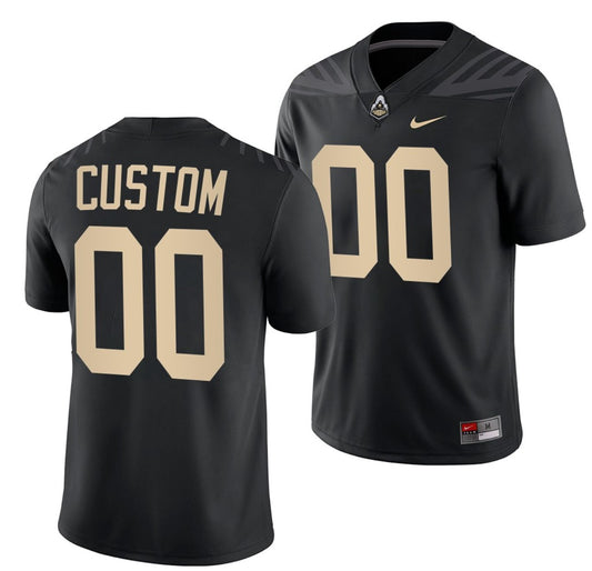 Custom Purdue Boilermakers Jersey Name and Number NCAA College Football Untouchable Black