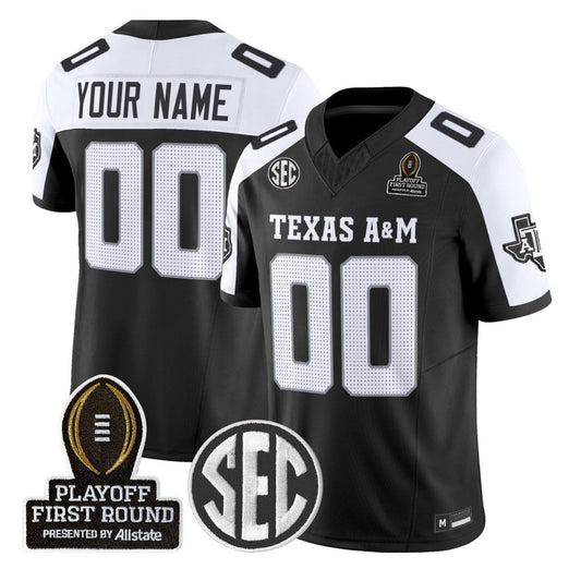 Custom Texas A&M Aggies Jersey 2025 Playoff First Round Stitched