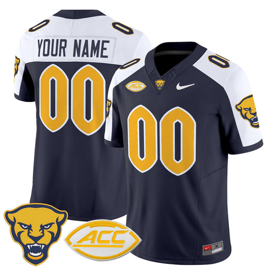 Custom Pittsburgh Panthers Jersey Name, Number 2025 Limited Stitched Navy