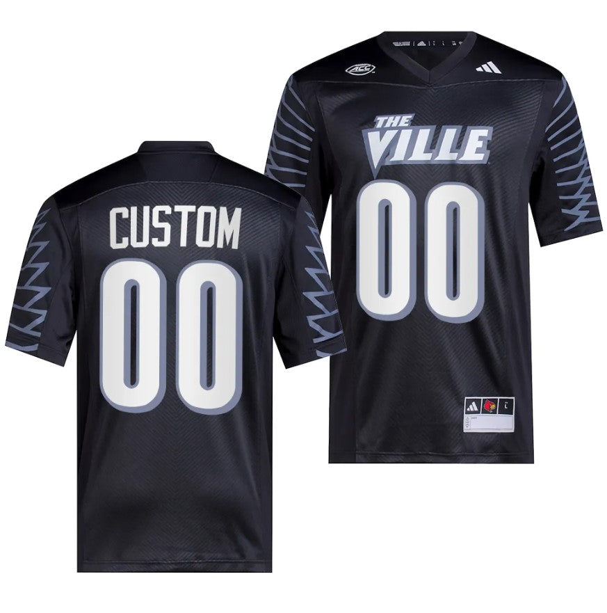 Custom Louisville Cardinals Jersey Name and Number College Football  2023 Premier Black