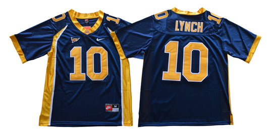 California Golden Bears #10 Marshawn Lynch Football Jersey Blue With Patch