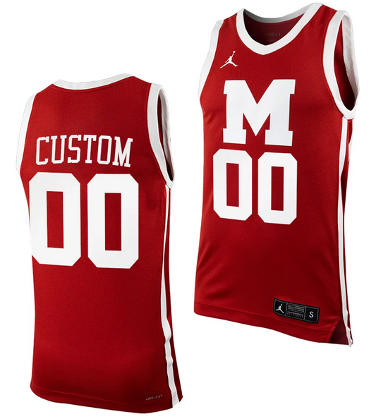 Custom Morehouse College Tigers Jersey Name and Number Replica Basketball Uniform Maroon