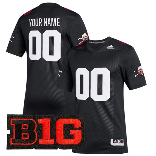 Custom Nebraska Cornhuskers Jersey Name and Number College Football Black – All Stitched