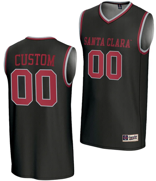 Custom Santa Clara Broncos Jersey Name and Number Basketball NIL Lightweight Black