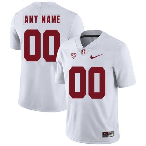 Custom Stanford Cardinal Jersey Name and Number NCAA College Football White