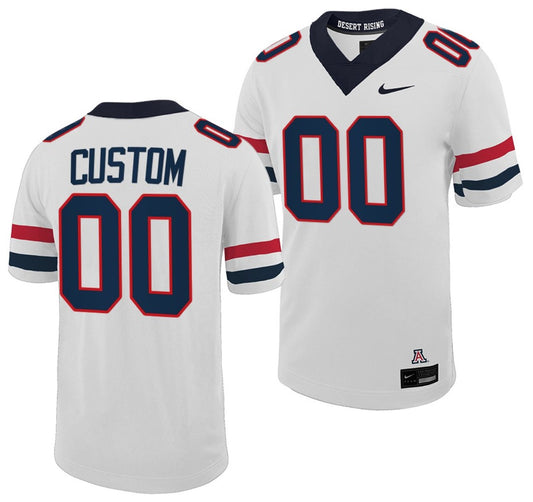 Custom Arizona Wildcats Jersey Name and Number NCAA College Football Untouchable White