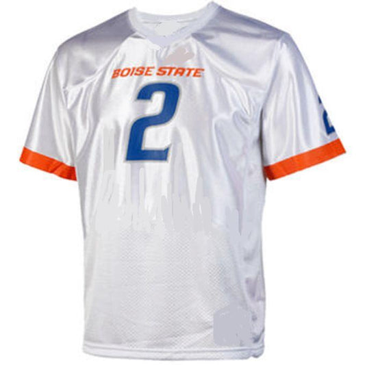 Custom Boise State Broncos Jersey Name and Number NCAA College Football Replica White