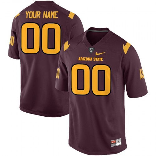 Custom Arizona State Sun Devils Jersey Name and Number NCAA College Football Scarlet