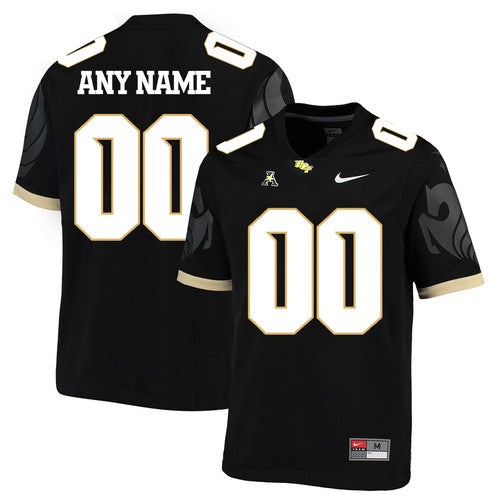 Custom UCF Knights Jersey Name and Number NCAA College Football Black