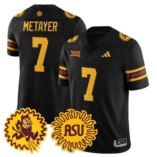 Chamon Metayer Jersey #7 Arizona State Sun Devils 1975 Throwback Stitched Black