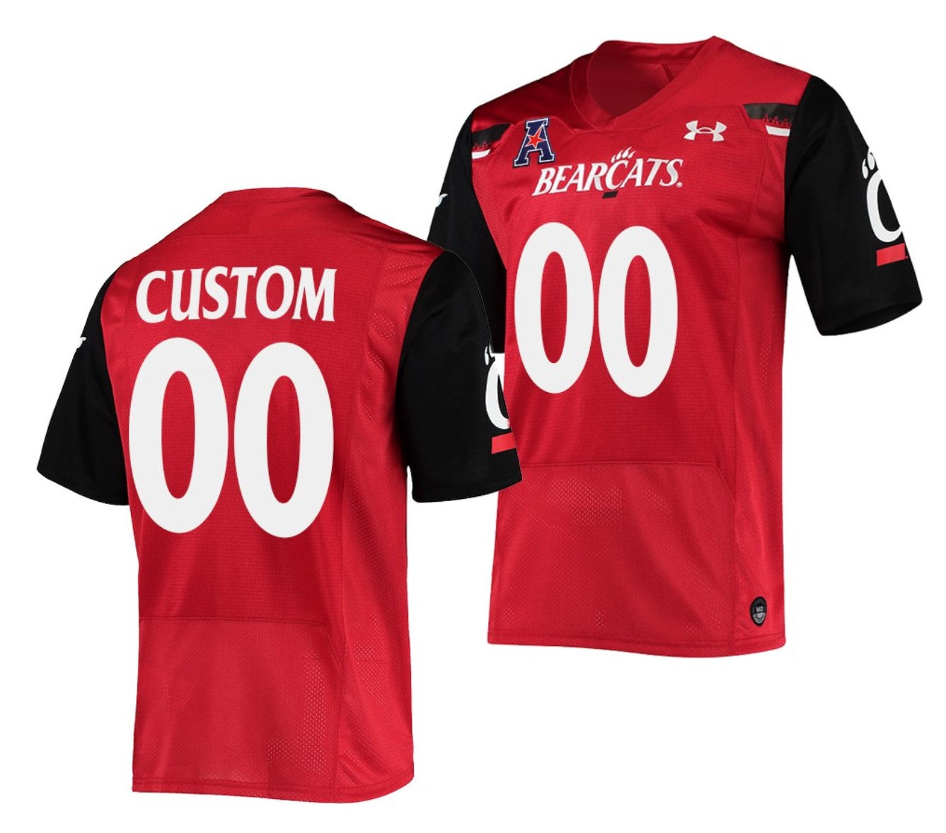 Custom Cincinnati Bearcats Jersey Name and Number NCAA College Football Red The American Patch