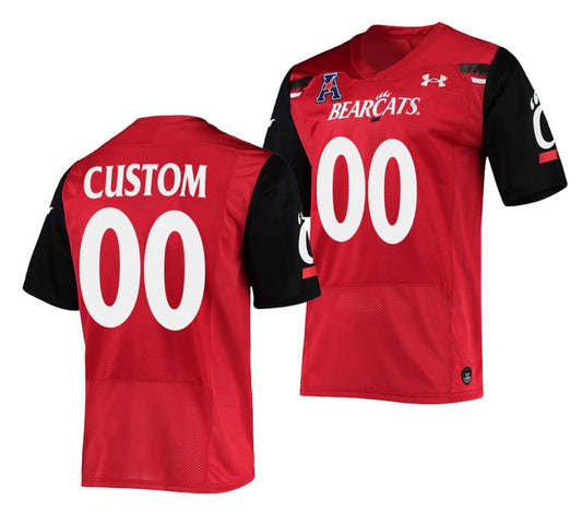 Custom Cincinnati Bearcats Jersey Name and Number NCAA College Football Red The American Patch