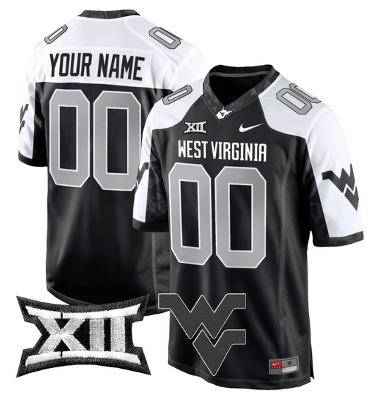 Custom West Virginia Mountaineers Jersey Name, Number Game Football Alternate