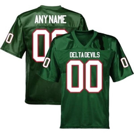 Custom Mississippi Valley State Delta Devils Jersey Name and Number NCAA College Football
