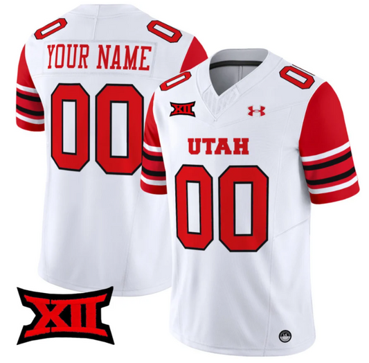 Custom Utah Utes Jersey Name and Number Vapor Limited College Football Stitched White