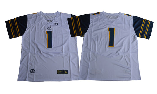 California Golden Bears #1 White Under Armour NCAA Football Jersey