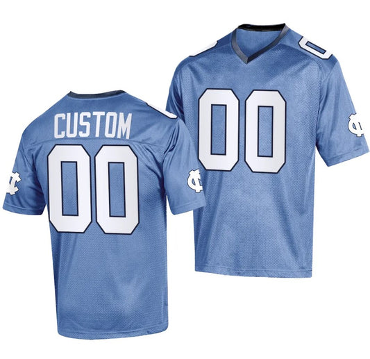 Custom North Carolina Jersey Name and Number College Football 2023 Replica Blue