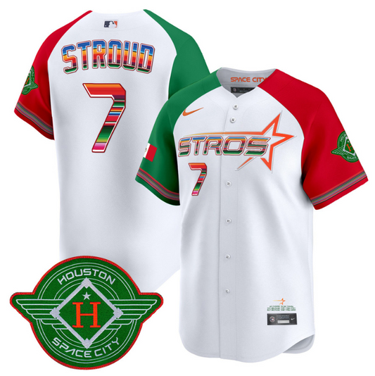 CJ Stroud Jersey #7 Astros 2025 City Connect Mexico Vapor Premier Limited Stitched Alternate