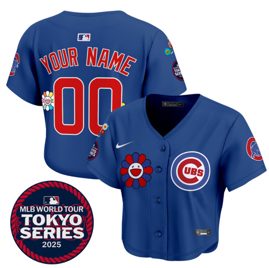 Custom Chicago Cubs Jersey Tokyo Series 2025 Crop Top Baseball Stitched Royal