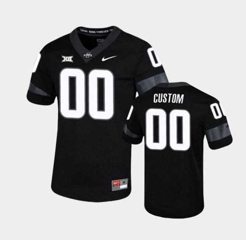 Custom Iowa State Cyclones Jersey Name and Number NCAA College Football Black Untouchable