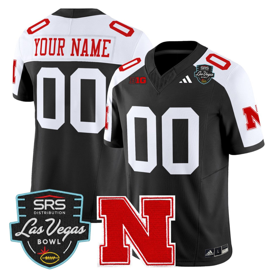 Custom Nebraska Cornhuskers Jersey 2025 Las Vegas Bowl Limited Stitched