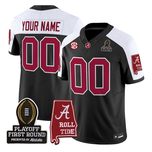 Custom Alabama Crimson Tide Jersey 2025 Playoff First Round Stitched