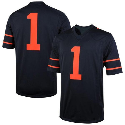 Custom Princeton Tigers Jersey Name and Number NCAA College Football Navy